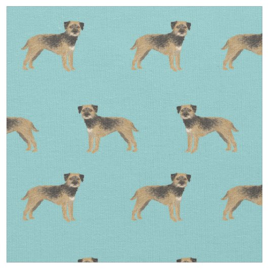 Grenzflieger-Hund hellblau Stoff (Nahaufnahme)