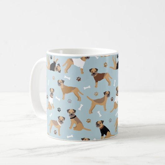 Grenzfresser Knochen und Paare Kaffeetasse (Vorderseite Links)