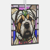 Grenzgebiet Terrier "Hartglas" Ornament Aus Glas (Vorderseite Rechts)