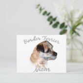 Grenzgebiet Terrier Mama 2 Postkarte (Stehend Vorderseite)