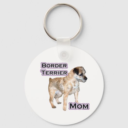 Grenzgebiet Terrier Mama 4 - Schlüsselanhänger (Vorderseite)