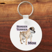 Grenzgebiet Terrier Mama 4 - Schlüsselanhänger (Vorderseite)