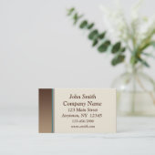 Grenzgeschäfts-Karte Browns aquamarine Visitenkarte (Stehend Vorderseite)