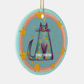 Grenzkatze Keramik Ornament (Rechts)