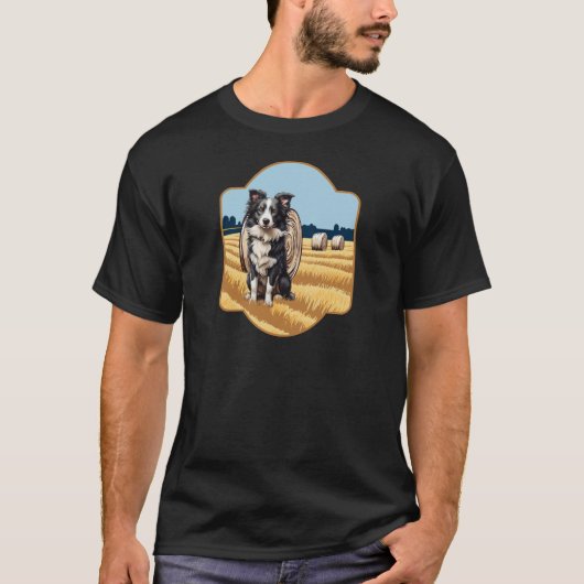 Grenzkollie in der Landwirtschaft T-Shirt (Vorderseite)