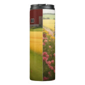 Grenzkollie in der Landwirtschaft Thermosbecher (Rückseite)