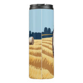 Grenzkollie in der Landwirtschaft Thermosbecher (Rückseite)