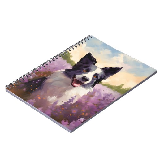 Grenzkollie in Lavendel Notizblock (Linke Seite)