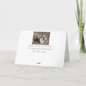 Grenzkollie und Hühner in Blockschuppen, realistis Karte (Rückseite)