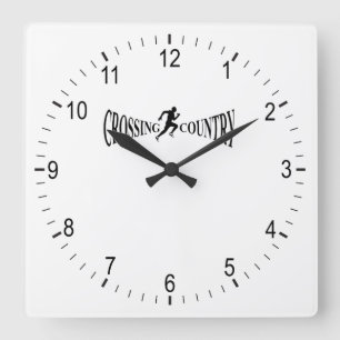 Grenzland Quadratische Wanduhr