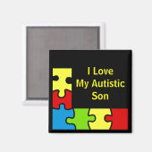 Grenzmagnete für Personalisierte Autismus Magnet (Vorderseite/Rückseite)