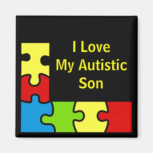 Grenzmagnete für Personalisierte Autismus Magnet (Vorne)