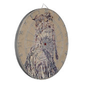 Grenzmann-Federporträt Dartscheibe (Vorderseite Links)