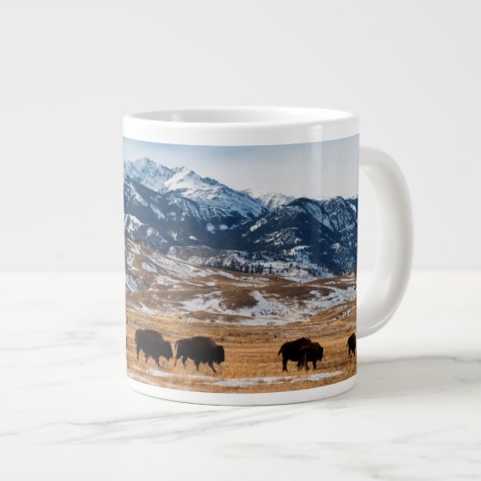 Grenzmigration Jumbo-Tasse (Vorderseite Rechts)