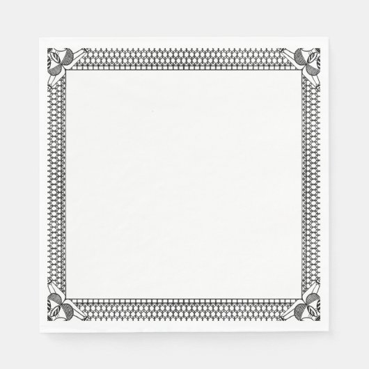 Grenznähte Serviette (Vorderseite)