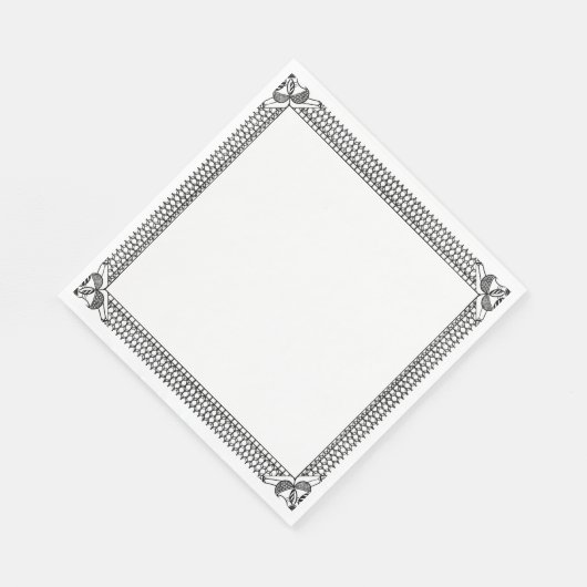 Grenznähte Serviette (Ecke)