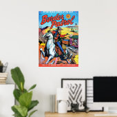 Grenzpatrouille Vintage-Comicbuch Poster (Heimbüro)