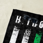 Grenzschutz| Park Ranger| Thin Green Line Flag Strandtuch (Beispiel)