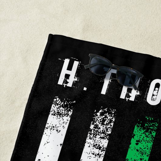 Grenzschutz| Park Ranger| Thin Green Line Flag Strandtuch (Beispiel)