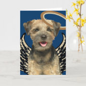 GrenzTerrier-Engels-Kleid u. Geschenke Karte (Gelbe Blume)