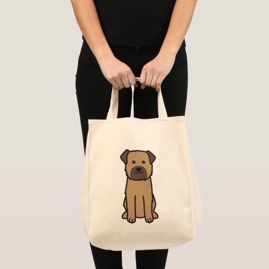 Grenzterrier-HundeCartoon Tragetasche (Vorderseite (Produkt))