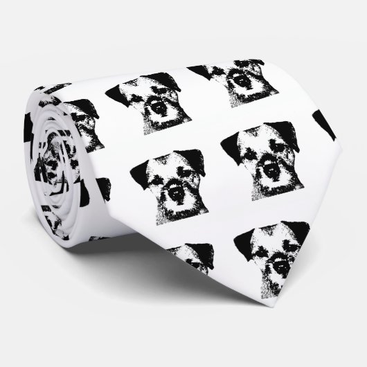 Grenzterrier-Krawatte! Krawatte (Gerollt)