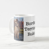 Grenzterrier-Regel-Tasse Kaffeetasse (Vorderseite Links)