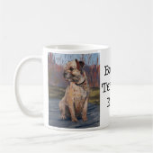 Grenzterrier-Regel-Tasse Kaffeetasse (Links)