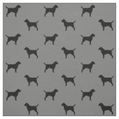Grenzterrier-Silhouette-Muster Stoff (Muster)