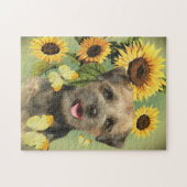 GrenzTerrier-Sonnenschein-Puzzlespiel Puzzle (Horizontal)