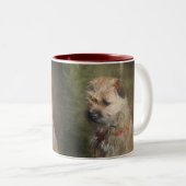 Grenzterrier-Tasse Zweifarbige Tasse (VorderseiteRechts)