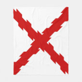 Grenzübergang Burgund Fleecedecke (Vorderseite)