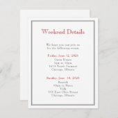 Grenzübergreifende Umschließungskarte Bar Mitzvah Begleitkarte (Vorne/Hinten)