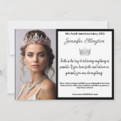 GRENZÜBERGREIFENDE Wesentliche Autogrammkarte Einladung (Rückseite)