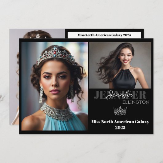 GRENZÜBERGREIFENDE Wesentliche Autogrammkarte Einladung (Vorne/Hinten)