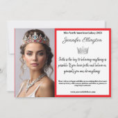 GRENZÜBERGREIFENDE Wesentliche Autogrammkarte Einladung (Rückseite)