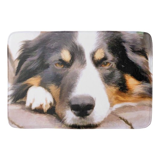GRENZÜBERSCHREITENDE COLLIES BADEMATTE (Vorderseite)