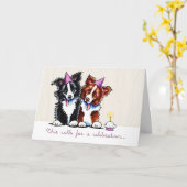 Grenzüberschreitende Colliese feiern Cupcake-benut Karte (Gelbe Blume)