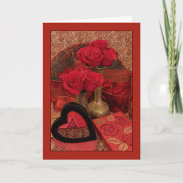 Grenzüberschreitende Rose II Feiertagskarte