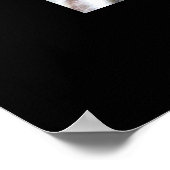 Grenzweiße Tiger-Portrait Poster (Ecke)