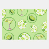 Grenzwerte in drei verschiedenen Grüntönen Geschenkpapier Set (Vorderseite 2)