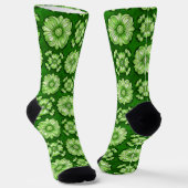 Greren Multicolored Vibrant Pattern Socken (Gewinkelt)
