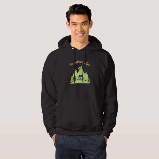 Gresham oder Mountain Wandern Camping & Out Hoodie (Vorne ganz)