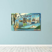 Gresham, Oregon - Große Buchstabenszenen Leinwanddruck (Insitu (Holzboden))