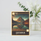 Gresham, Oregon | Vintage Postkarte (Stehend Vorderseite)