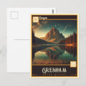 Gresham, Oregon | Vintage Postkarte (Vorne/Hinten)