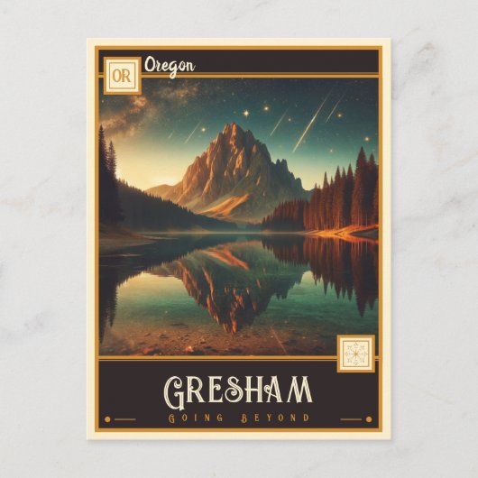 Gresham, Oregon | Vintage Postkarte (Vorderseite)