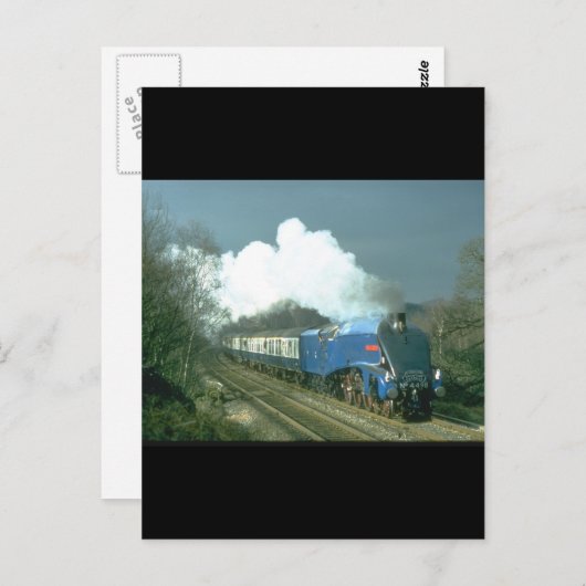 Gresley A4 Sir Nigel Gresley arbeitet Postkarte (Vorne/Hinten)