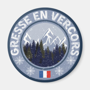 Gresse in Vercors Skistation Magnet