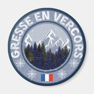 Gresse in Vercors Skistation Magnet